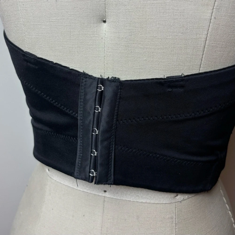 Vintage Retro Black Studded Bustier - Picture 3 of 9